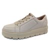 Women'S Paul Green Oxfords | Paul Green Women'S New Castle In Biscuit Ivory Leather