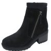 Women'S Salvia Ankle Boots | Salvia Women'S Demi In Black Vizalo Suede