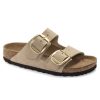 Women'S Birkenstock Travel | Birkenstock Women'S Arizona Big Buckle In Sandcastle Nubuck