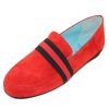 Women'S Thierry Rabotin Slip Ons | Thierry Rabotin Women'S Tempio In Red Suede/Multi Elastic