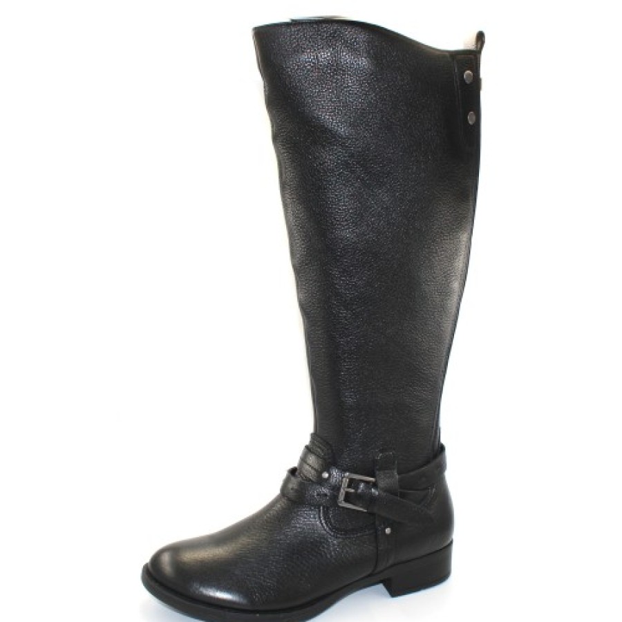 Women'S Salvia Boots & Booties | Salvia Women'S Portia In Black Pebble Nappa Leather