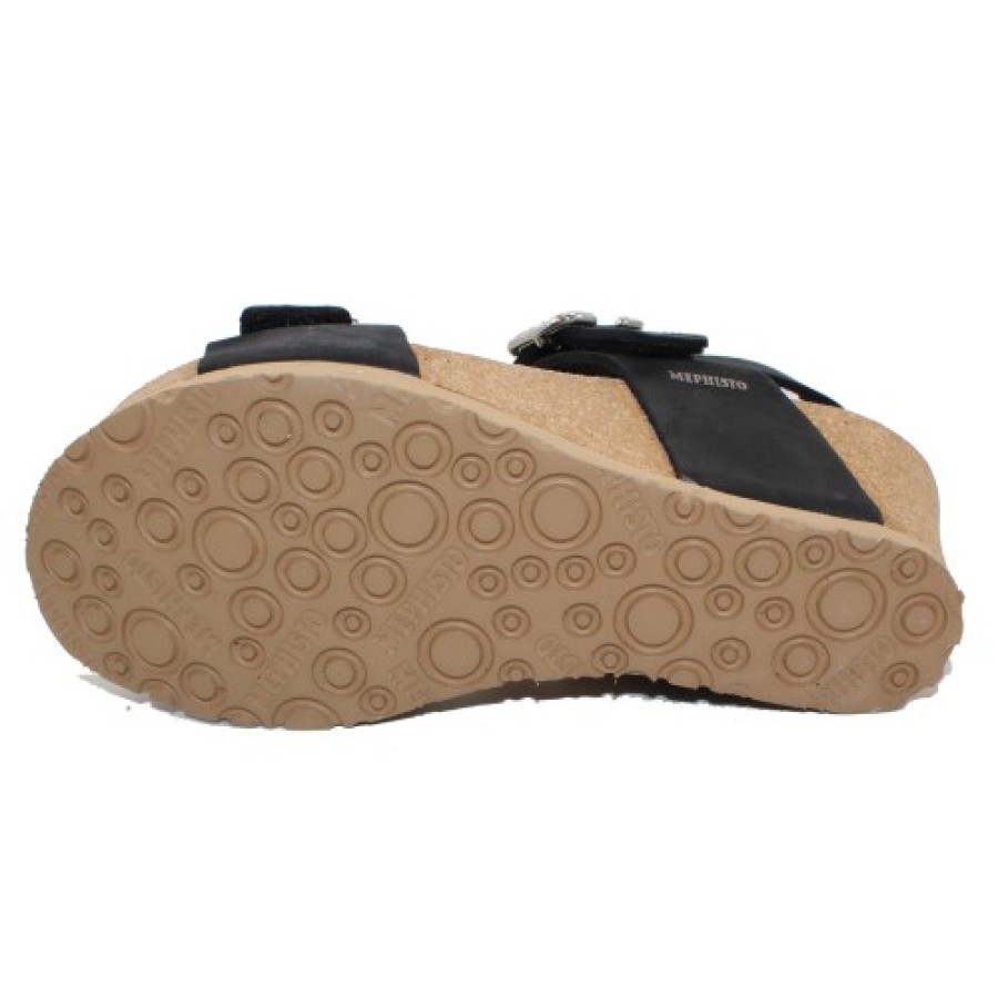 Women'S Mephisto Women'S New Arrivals | Mephisto Women'S Lissandra In Black Sandalbuck 6000