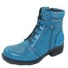 Women'S Wolky Lace Up | Wolky Women'S Center Wr In Petrol Velvet Leather