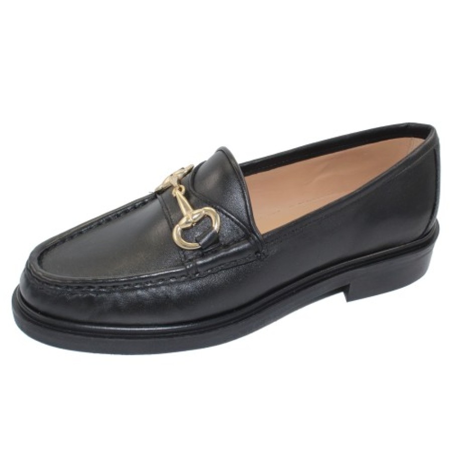 Women'S CC Made In Italy Mocs | Cc Made In Italy Women'S Dorotea 3238 In Black Nappa Leather