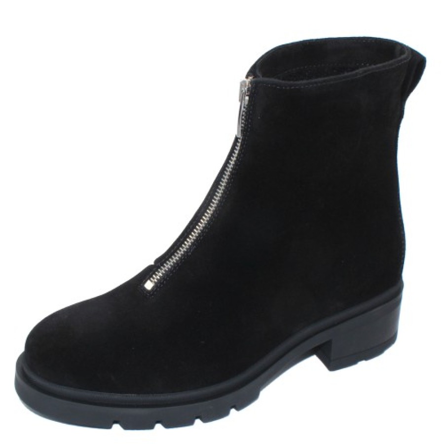 Women'S La Canadienne Waterproof | La Canadienne Women'S Sidney In Black Waterproof Suede