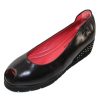 Women'S Pas De Rouge Skimmers | Pas De Rouge Women'S Silvia 2363 In Black Nappa Leather/Suede