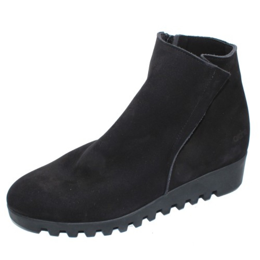 Women'S Arche Ankle Boots | Arche Women'S Lomhus In Noir Nubuck