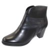 Women'S Regarde Le Ciel Warm Lining | Regarde Le Ciel Women'S Sonia-78 In Black/Navy/Plomb Leather