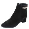 Women'S La Canadienne Waterproof | La Canadienne Women'S Andrea In Black Waterproof Suede