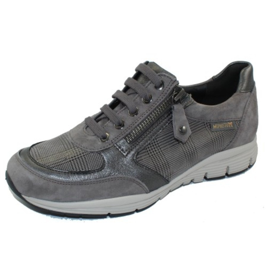 Women'S Mephisto Oxfords | Mephisto Women'S Ylona In Dark Taupe Velcalf 12265N/65/03