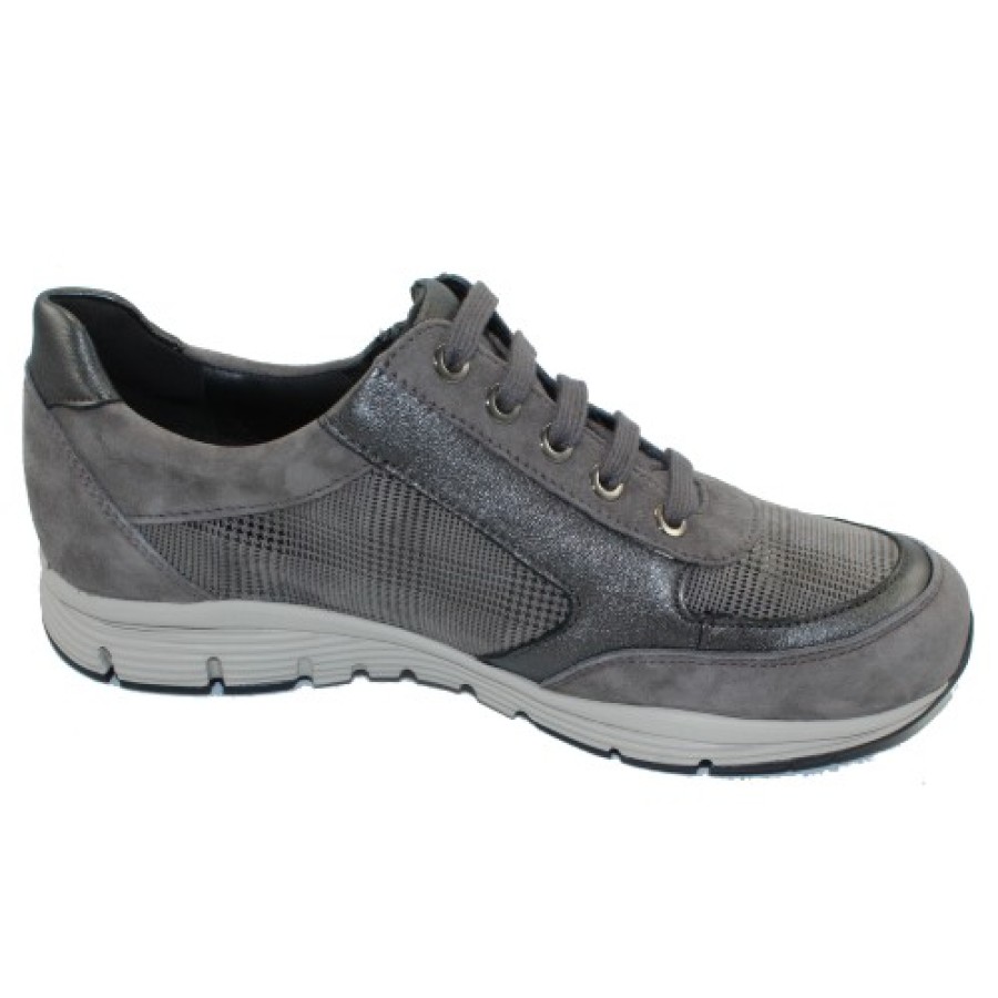 Women'S Mephisto Oxfords | Mephisto Women'S Ylona In Dark Taupe Velcalf 12265N/65/03