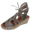 Women'S Andre Assous Platforms | Andre Assous Women'S Deanna In Pewter Brushed Suede