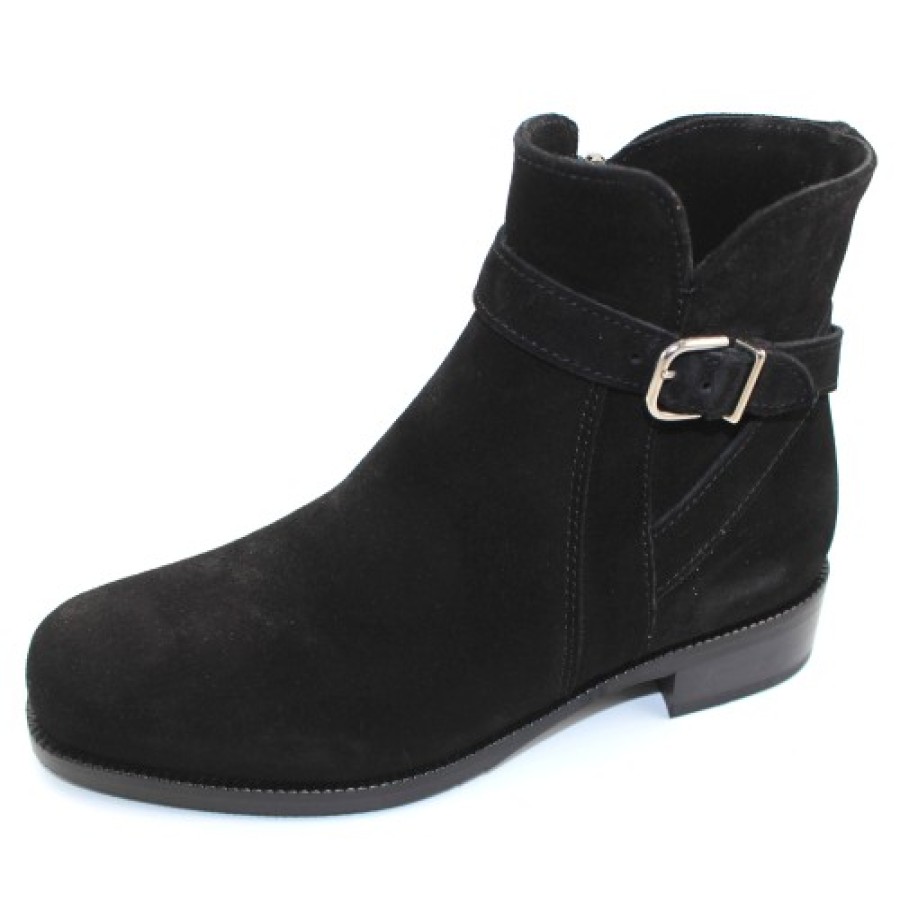 Women'S La Canadienne Zippers | La Canadienne Women'S Suri In Black Waterproof Suede