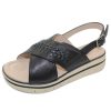 Women'S Salvia Back Straps | Salvia Women'S Aidan In Black Pebble Nappa Leather