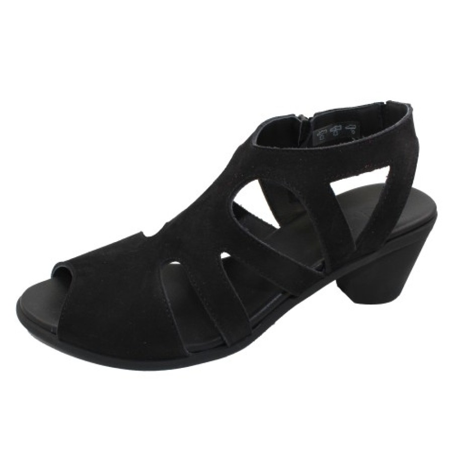 Women'S Arche Back Straps | Arche Women'S Sorako In Noir Nubuck