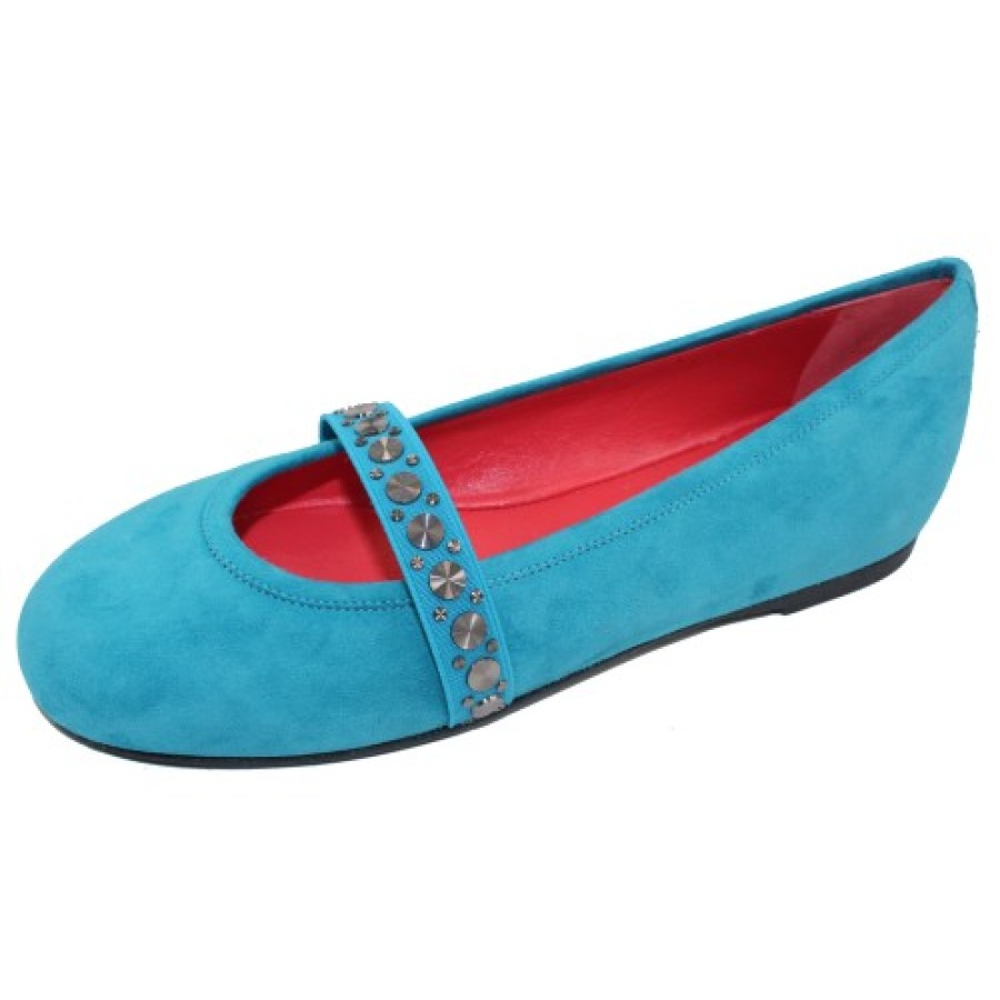 Women'S Pas De Rouge Ballet | Pas De Rouge Women'S Dafne 1639 In Light Blue Nappa Leather