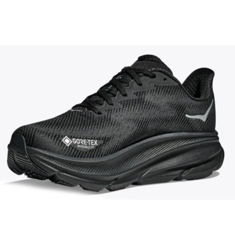 Women'S Hoka One One Women'S New Arrivals | Hoka One One Women'S Clifton 9 Gtx In Black/Black