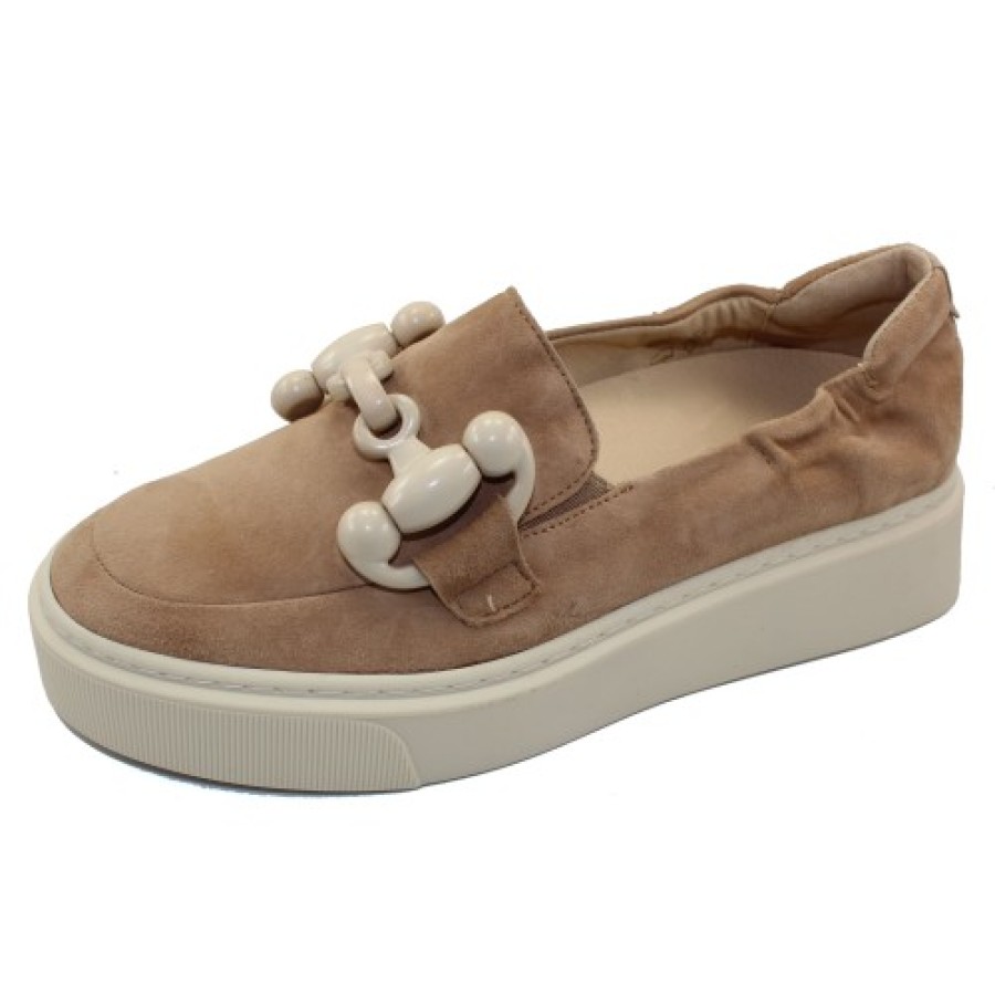 Women'S Softwaves Slip Ons | Softwaves Women'S Tais 8.80.02 In Cuoio Velour Suede