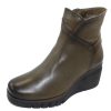 Women'S Paula Urban Ankle Boots | Paula Urban Women'S 10-1142 In Khaki Texas Leather