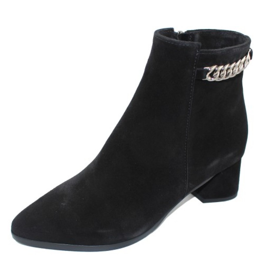 Women'S La Canadienne Boots & Booties | La Canadienne Women'S Andrea In Black Waterproof Suede