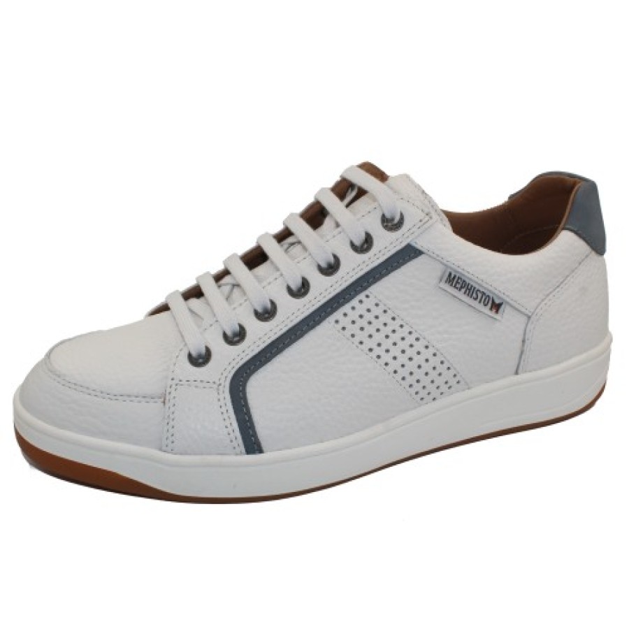 Men'S Mephisto Travel | Mephisto Men'S Harrison In White Oregon Leather 1330/25522