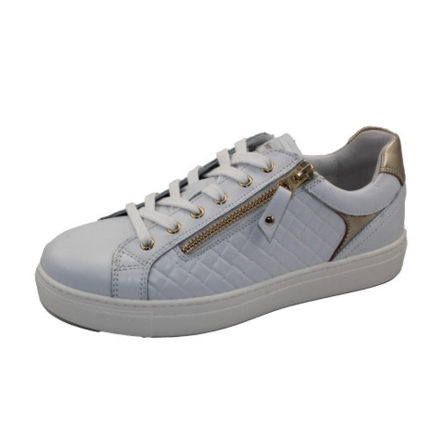 Women'S Nero Giardini Lace Up | Nero Giardini Women'S E306502D In White Smooth Leather