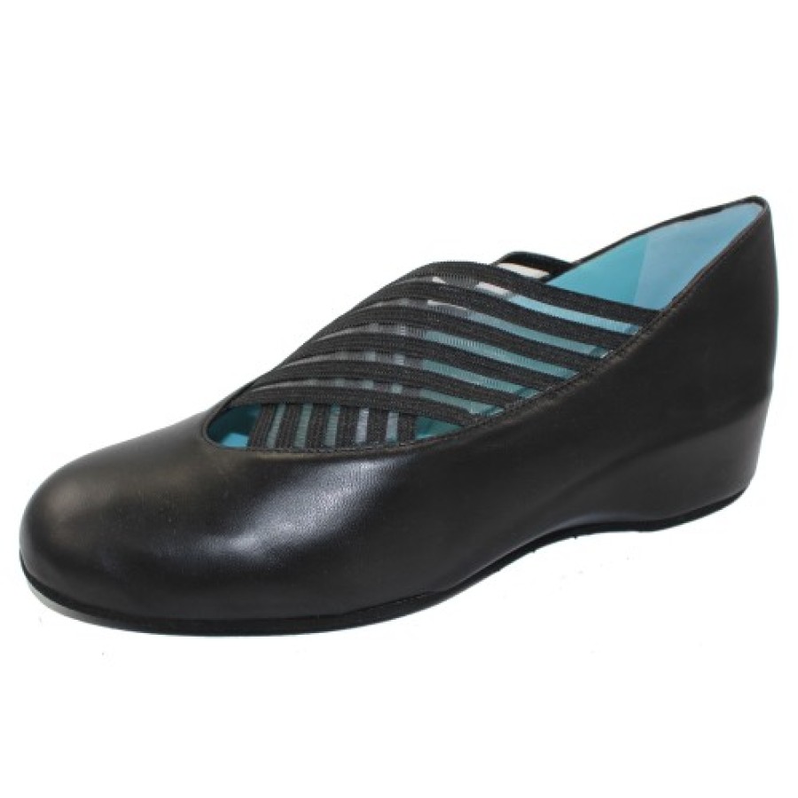 Women'S Thierry Rabotin Slip Ons | Thierry Rabotin Women'S Alfa In Black Nappa Leather