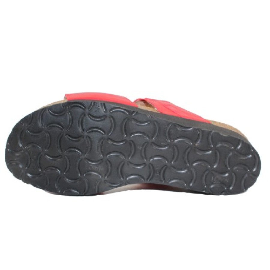 Women'S Naot Slides | Naot Women'S Victoria In Kiss Red Leather