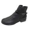 Women'S Naot Boots & Booties | Naot Women'S Briza In Soft Black/Jet Black/Croco Printed Leather