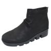 Women'S Lamour Des Pieds Boots & Booties | Lamour Des Pieds Women'S Hadirat In Black Weathered Cowhide Leather