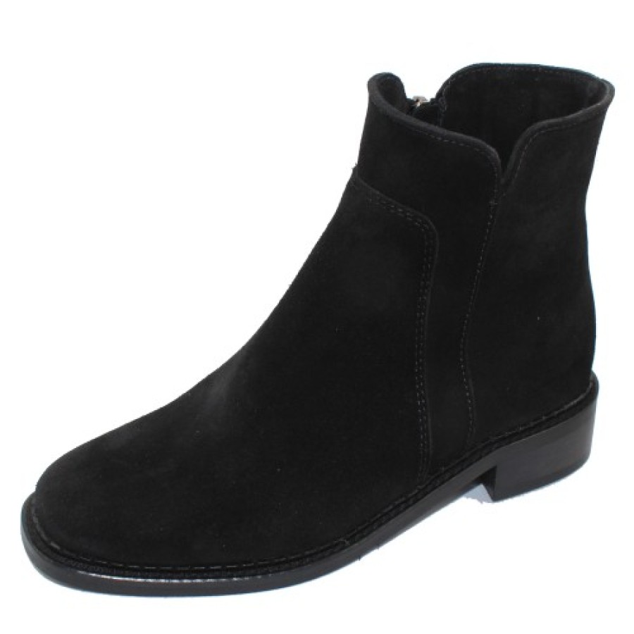 Women'S La Canadienne Boots & Booties | La Canadienne Women'S Sloane In Black Waterproof Suede/Shearling