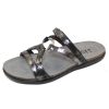 Women'S Naot Footbed | Naot Women'S Carmen In Metallic Onyx Leather