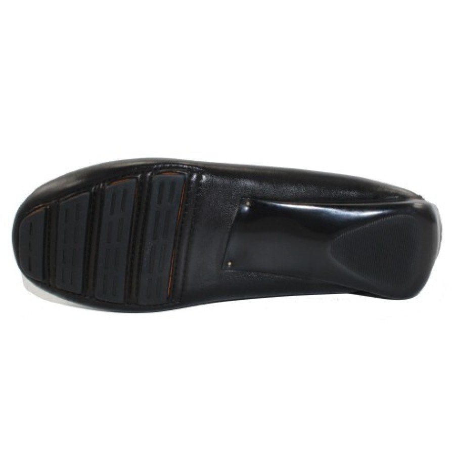 Women'S Robert Zur Slip Ons | Robert Zur Women'S Perlata In Black Glove/Luggage Woven Glove Leather