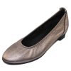 Women'S Arche Travel | Arche Women'S Raisha In Ottona/Noir Shiny Metallic Leather - Shiny Gunmetal/Black