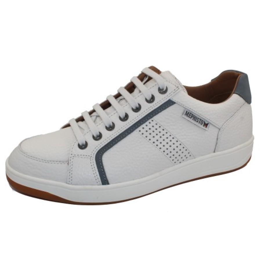 Men'S Mephisto Plain Toe | Mephisto Men'S Harrison In White Oregon Leather 1330/25522