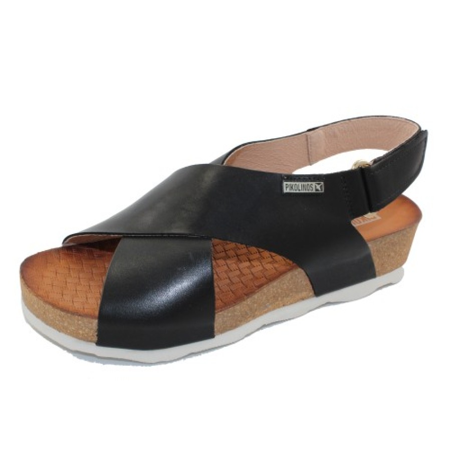 Women'S Pikolinos Walking | Pikolinos Women'S Mahon W9E-0912 In Black Calfskin Leather