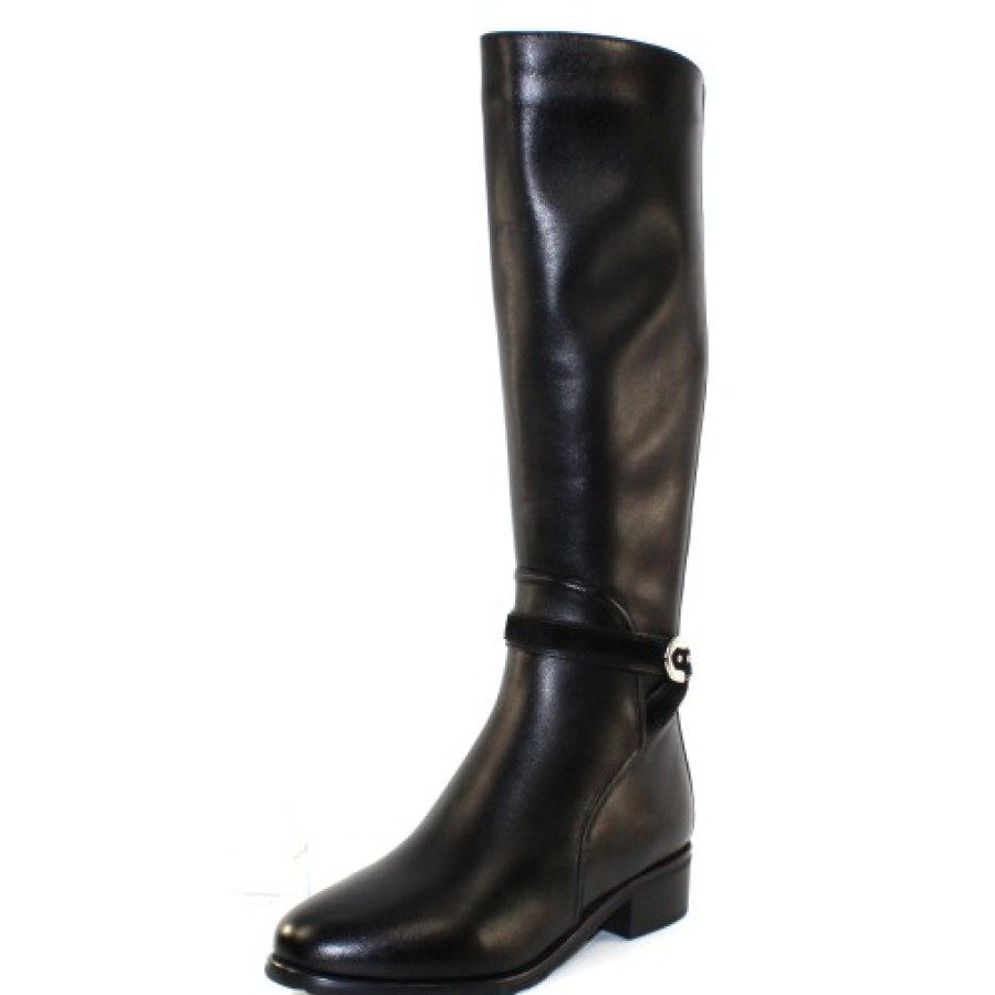 Women'S Valdini Boots & Booties | Valdini Women'S Becky Wp In Black Calfskin Leather