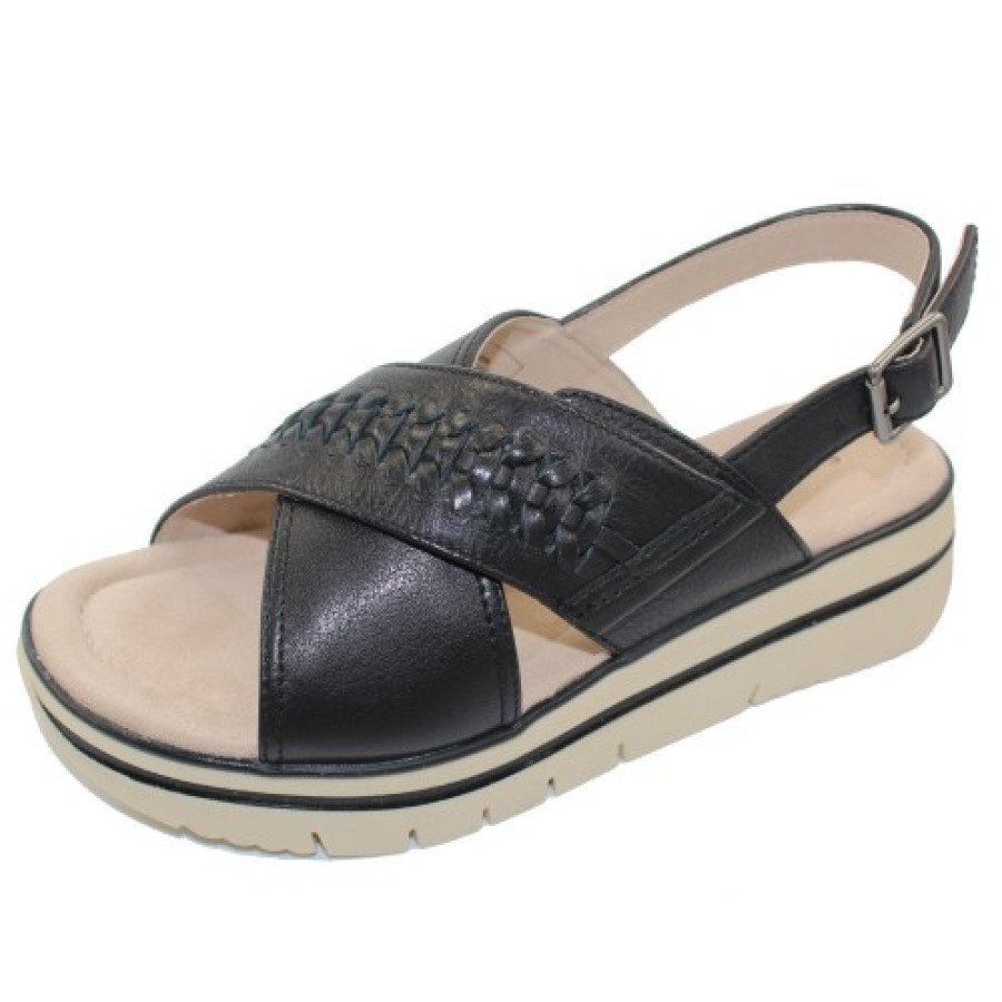 Women'S Salvia Travel | Salvia Women'S Aidan In Black Pebble Nappa Leather