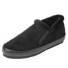 Women'S Yes Brand Shoes Loafers | Yes Brand Shoes Women'S Cynthia 2 In Black Water Resistant Suede/Black Fur