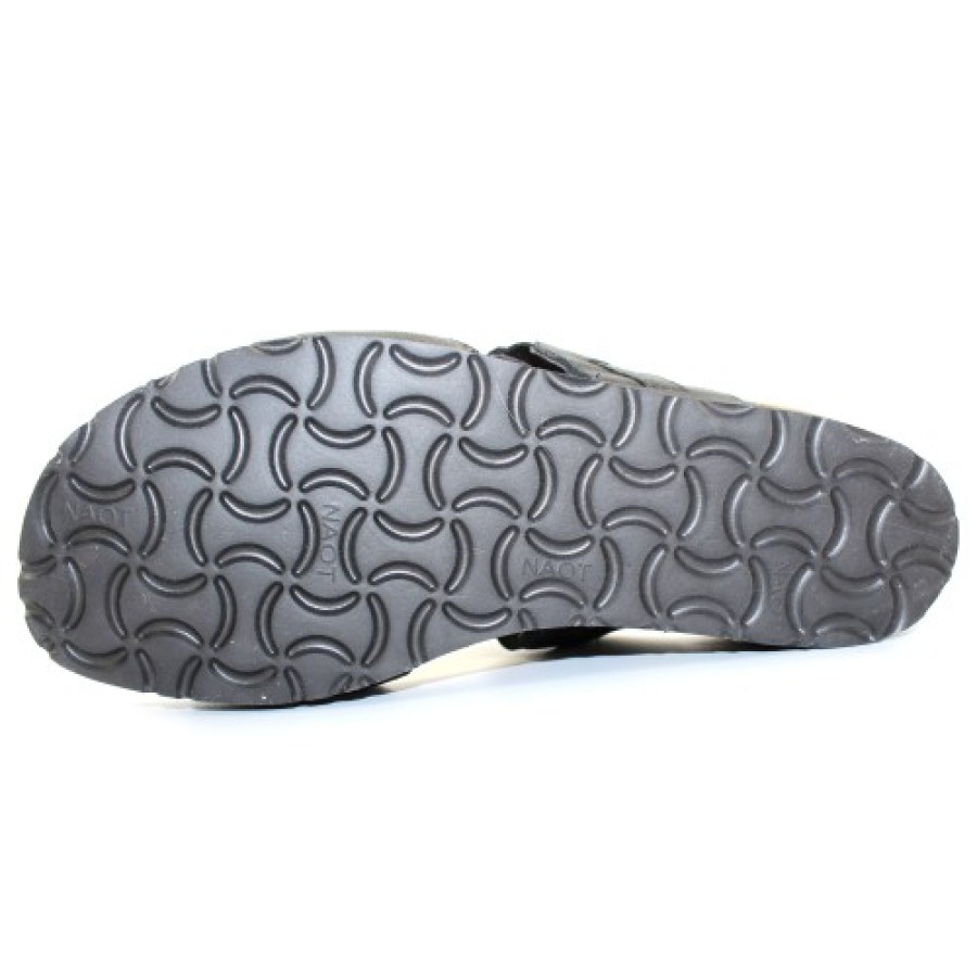 Women'S Naot Slides | Naot Women'S Victoria In Soft Black Leather