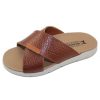 Men'S Mephisto Flip Flops | Mephisto Men'S Conrad In Tan Grain Leather 4442/6135