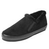 Women'S Yes Brand Shoes Slip Ons | Yes Brand Shoes Women'S Cynthia 2 In Black Water Resistant Suede/Black Fur