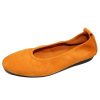 Women'S Arche Flats | Arche Women'S Laius In Indy Nubuck - Mustard Yellow