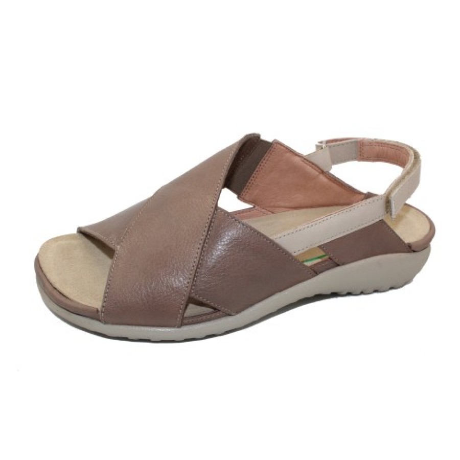 Women'S Naot Women'S New Arrivals | Naot Women'S Niho In Soft Stone/Soft Ivory Leather