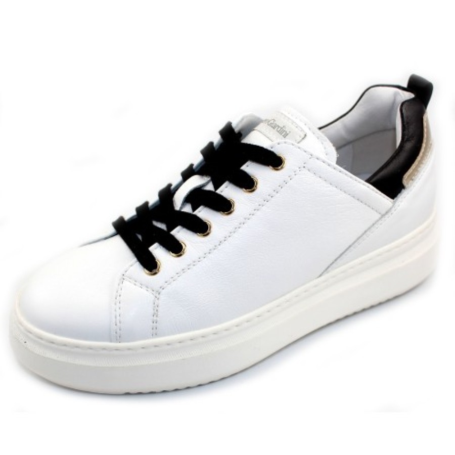 Women'S Nero Giardini Fashion | Nero Giardini Women'S I117050D In Bianco/Nero/Oro Leather