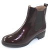 Women'S Wonders Ankle Boots | Wonders Women'S D-9308-W In Wine Waterproof Patent Leather