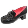 Women'S Pas De Rouge Slip Ons | Pas De Rouge Women'S Celia 4144 In Black Nappa Leather