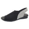 Women'S Arche Flats | Arche Women'S Dajac In Noir Stretch/Wack Optik