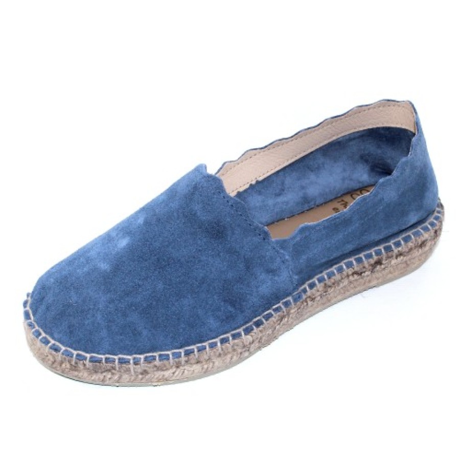 Women'S Andre Assous Platforms | Andre Assous Women'S Caroline In Blue Suede