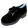 Women'S Thierry Rabotin Oxfords | Thierry Rabotin Women'S Barbie In Black Cleo Suede